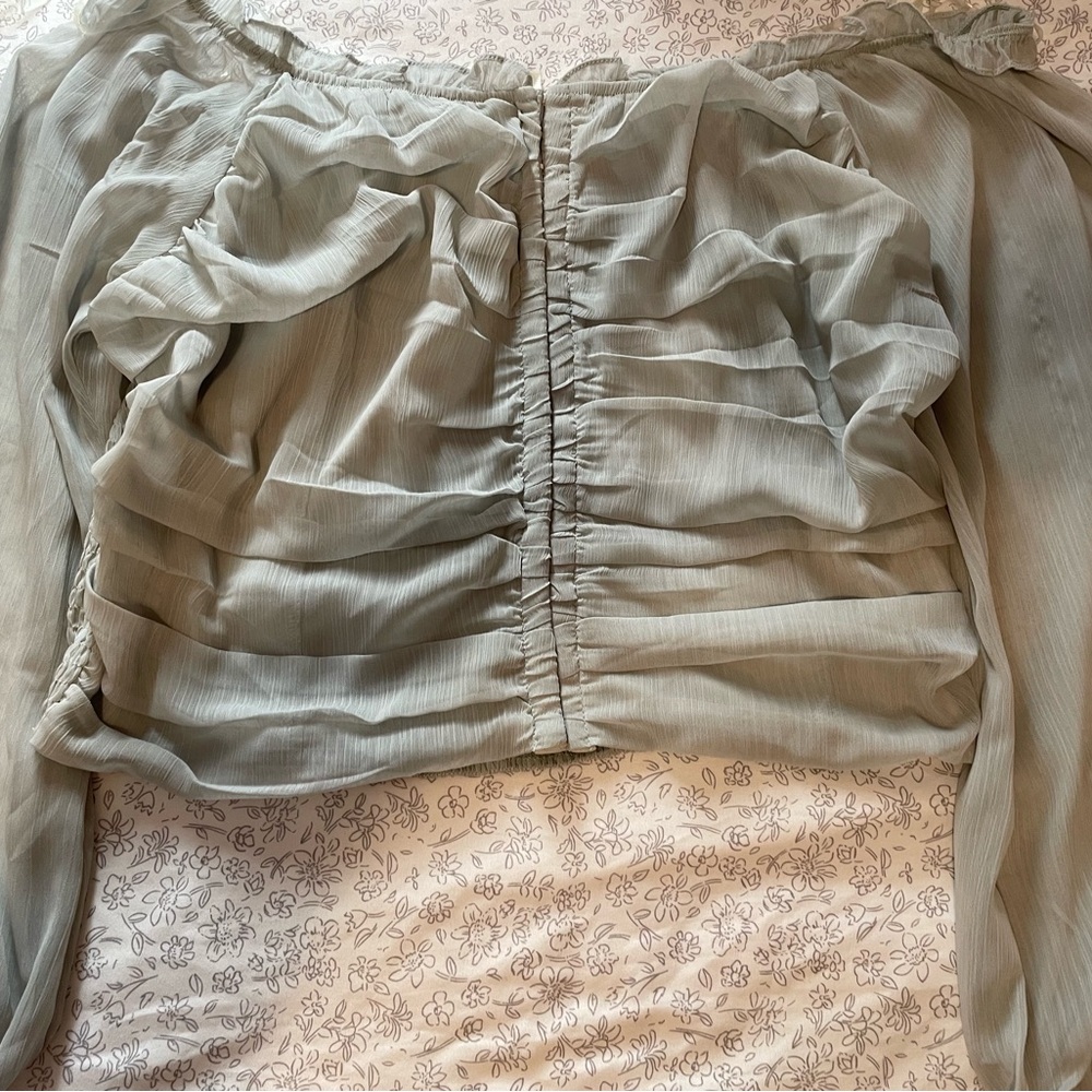 Elegant Off-Shoulder Ruched Top